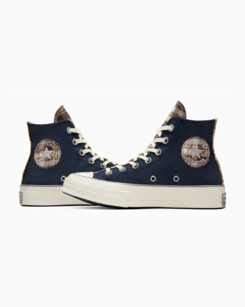 Chuck 70 Toile et Plaid Obsidian