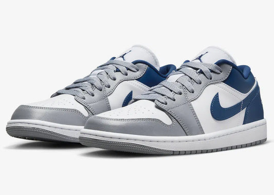 Air Jordan 1 Low White Blue Grey