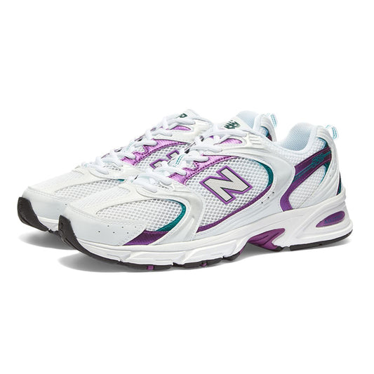 New Balance 530 White purple /green