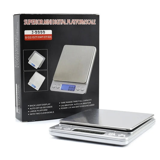 Balance numérique multifonctions 300 g appareil de pesage de poche en acier inoxydable,
