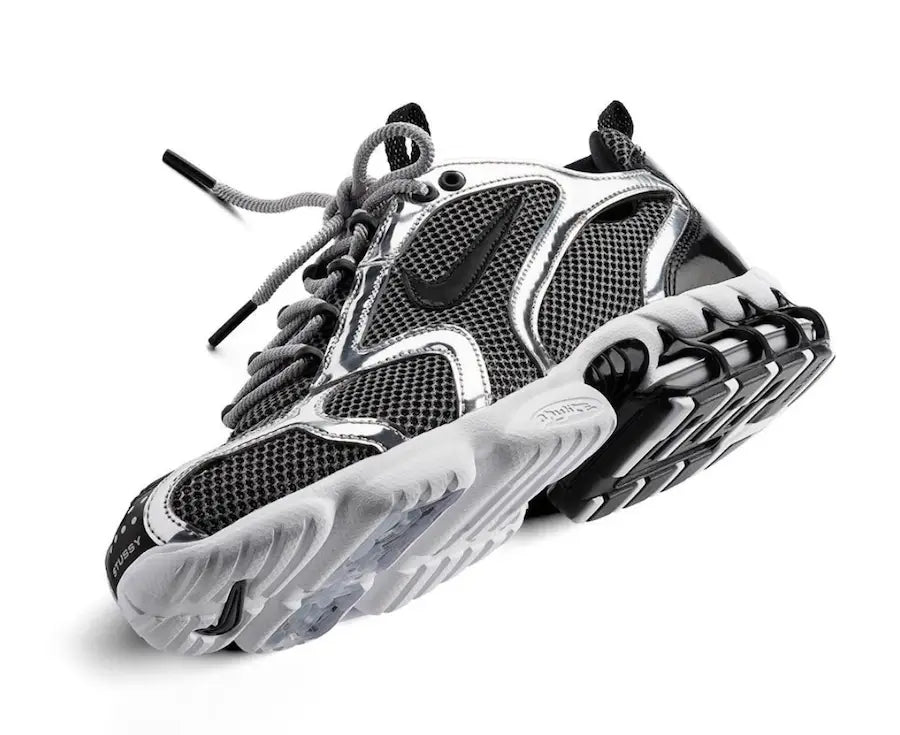Stussy x Nike Air Zoom Spiridon Caged 2 Pure Platinum