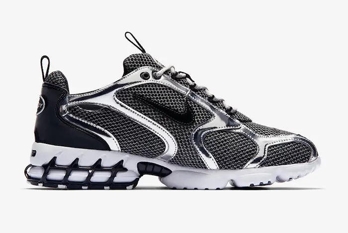 Stussy x Nike Air Zoom Spiridon Caged 2 Pure Platinum