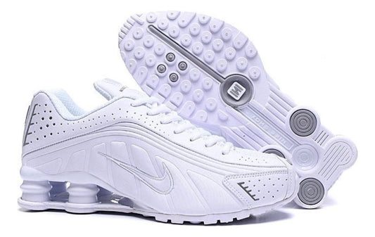 Shox R4 Triple And White
