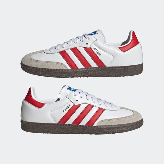 Adidas Samba OG unisexes - Cloud White / Better Scarlet
