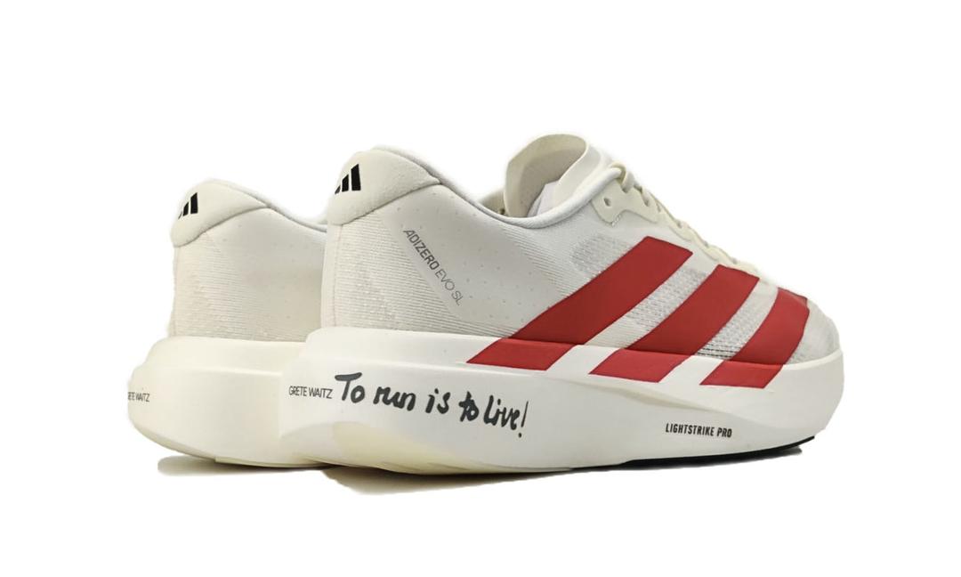 ADIDAS ADIZERO EVO SL 'OFF WHITE/BETTER SCARLET'