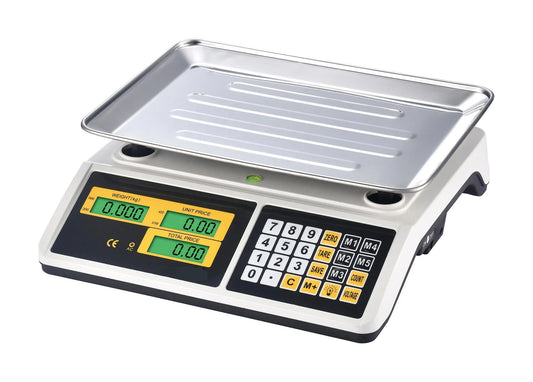 Balance numérique LCD 50 kg pour le calcul des prix, numérique, pour le poids de la viande et des aliments commerciaux.